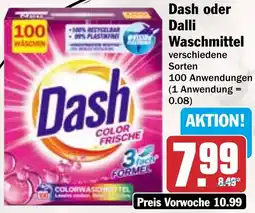 HIT Dash oder Dalli Waschmittel Angebot