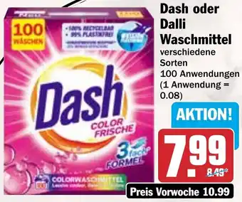 HIT Dash oder Dalli Waschmittel Angebot