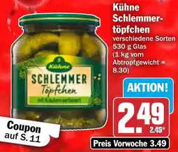 HIT Kühne Schlemmertöpfchen Angebot