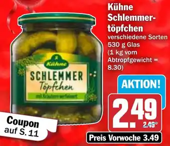 HIT Kühne Schlemmertöpfchen Angebot