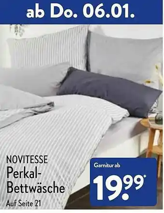 Aldi Nord Novitesse Perkal-bettwäsche Angebot