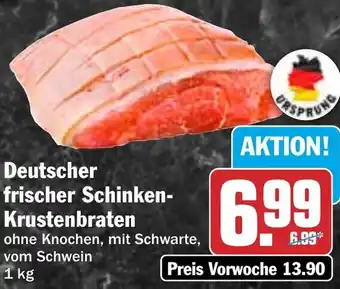 HIT Deutscher frischer Schinken Krustenbraten Angebot