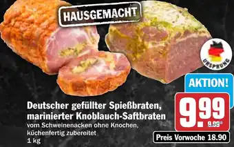 HIT Deutscher gefüllter Spießbraten, marinierter Knoblauch-Saftbraten Angebot