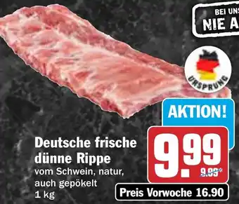 HIT Deutsche frische dünne Rippe Angebot