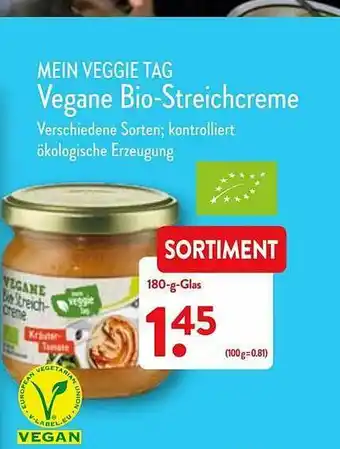 Aldi Nord Mein Veggie Tag Vegane Bio-streichcreme Angebot