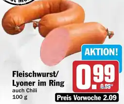 HIT Fleischwurst/ Lyoner im Ring Angebot