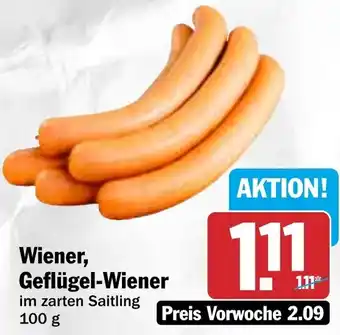 HIT Wiener, Geflügel-Wiener Angebot