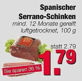 Edeka Scherer Spanischer Serrano-schinken Angebot