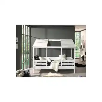 Netto Marken-Discount Hausbett mit 90 x 200 cm Liegefläche, offenes Dach in Weiß Angebot