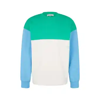 Netto Marken-Discount Tom Tailor Sweatshirt Pullover ohne Kapuze mit Color-Block Angebot