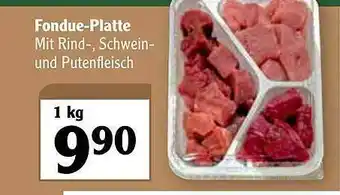 Globus Fondue-platte Angebot