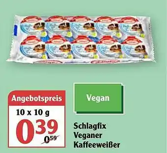 Globus Schlagfix Veganer Kaffeeweißer Angebot