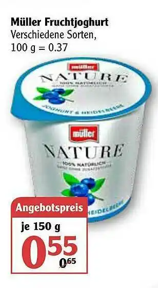 Globus Müller Fruchtjoghurt Angebot