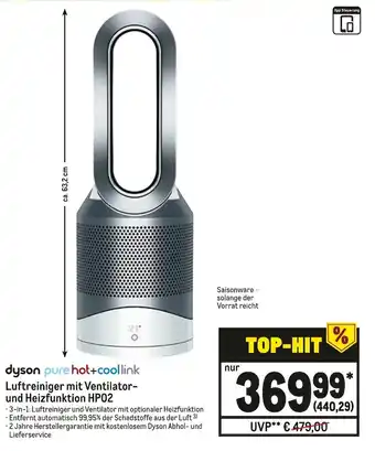 METRO Dyson Luftreiniger mit Ventilator- und Heizfunktion HPO2 Angebot