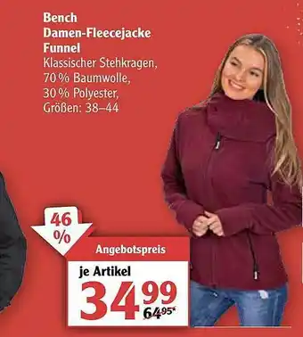 Globus Bench Damen-fleecejacke Funnel Angebot