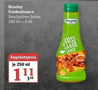 Globus Develey Feinkostsauce Angebot