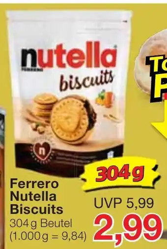 Jawoll Ferrero Nutella Biscuits 304g Angebot