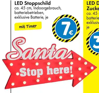 TEDi LED Stoppschild Angebot