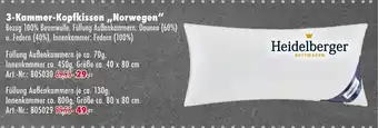 Möbel Mahler Heidelberger bettwaren 3-kammer-kopfkissen 'norwegen' Angebot