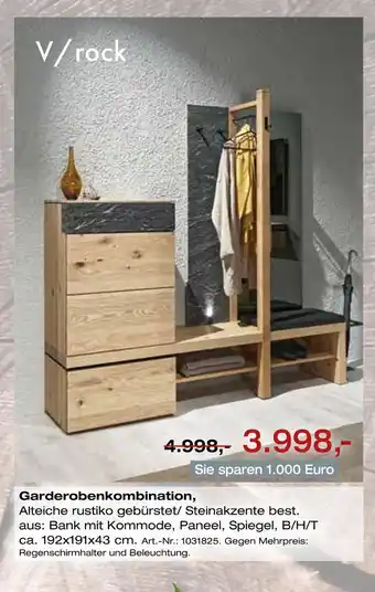Möbel Inhofer V/rock garderobenkombination Angebot