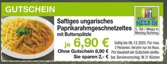 Möbel Inhofer Saftiges ungarisches paprikarahmgeschnetzeltes mit butterspätzle Angebot