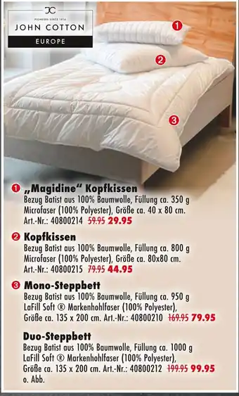 Möbel Mahler John cotton europe „magidine“ kopfkissen Angebot