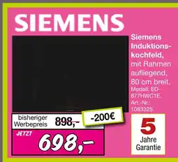 Möbel Inhofer Siemens induktionskochfeld Angebot