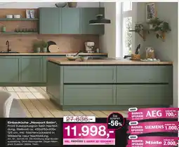 Möbel Inhofer Schüller oder bora einbauküche „newport satin“ Angebot