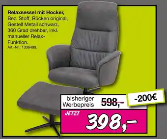 Möbel Inhofer Relaxsessel mit hocker Angebot