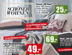 Möbel Mahler Schöner wohnen satin-wendebettwäsche„plant“ Angebot