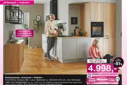 Möbel Inhofer Einbauküche artwood + velluto Angebot