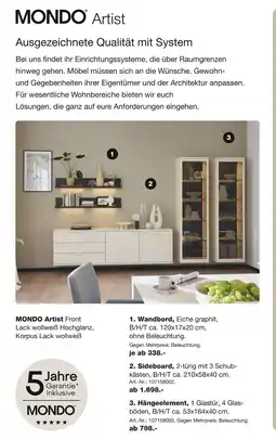 Möbel Inhofer Mondo wandbord Angebot