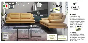 Möbel Inhofer Calia italia sofa Angebot