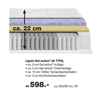 Möbel Inhofer Ligula gel-active 22 ttfk Angebot