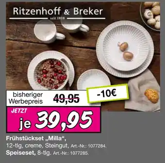 Möbel Inhofer Ritzenhoff & breker frühstückset „milla“ Angebot