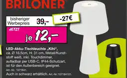 Möbel Inhofer Briloner led-akku-tischleuchte „kihi“ Angebot
