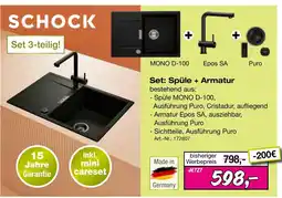 Möbel Inhofer Schock set spüle + armatur Angebot