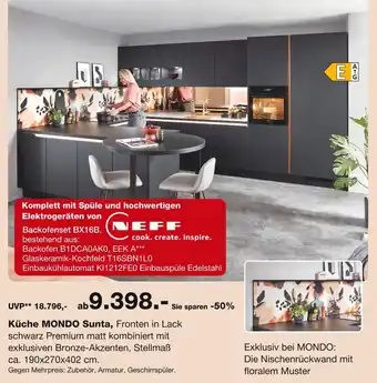 Möbel Inhofer Neff küche sunta Angebot