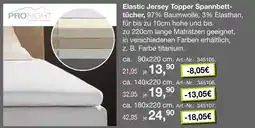 Möbel Inhofer Pronight elastic jersey topper spannbettücher Angebot