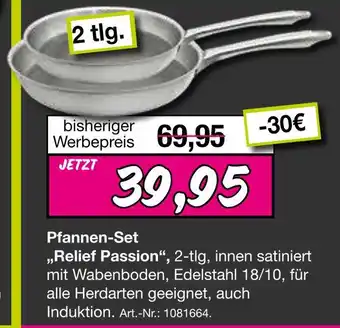 Möbel Inhofer Pfannen-set relief passion Angebot