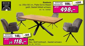 Möbel Inhofer Eiche massiv stuhl Angebot
