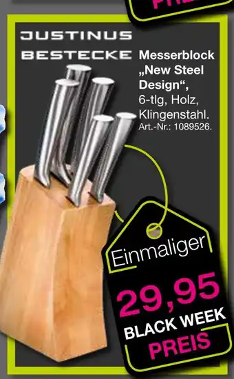 Möbel Inhofer Justinus bestecke messerblock new steel design Angebot