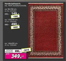 Möbel Inhofer Handknüpfteppich Angebot