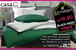 Möbel Inhofer Casa nova satin bettwäsche, ca. 135x200 cm Angebot