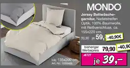 Möbel Inhofer Mondo jersey bettwäsche-garnitur Angebot