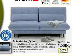 Möbel Inhofer Schlafsofa quint Angebot