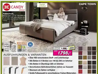 Möbel Inhofer 3c candy sleep polsterbett cape town Angebot