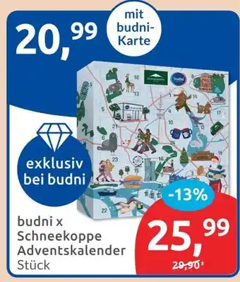 Budni Budni x schneekoppe adventskalender Angebot