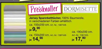 Möbel Inhofer Dormisette jersey spannbetttücher Angebot