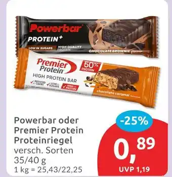 Budni Powerbar protein+ chocolate brownie Angebot